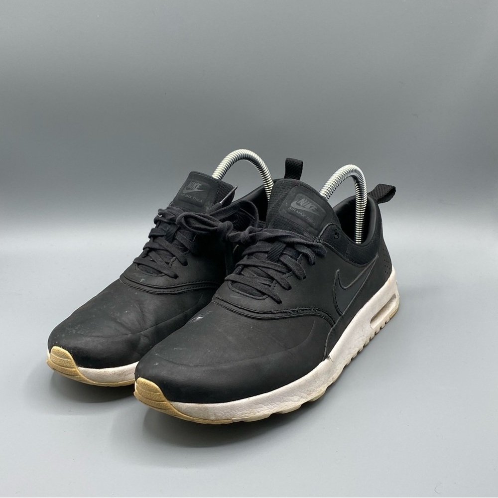 Nike Womens Air Max Thea Premium Black Running Shoes​